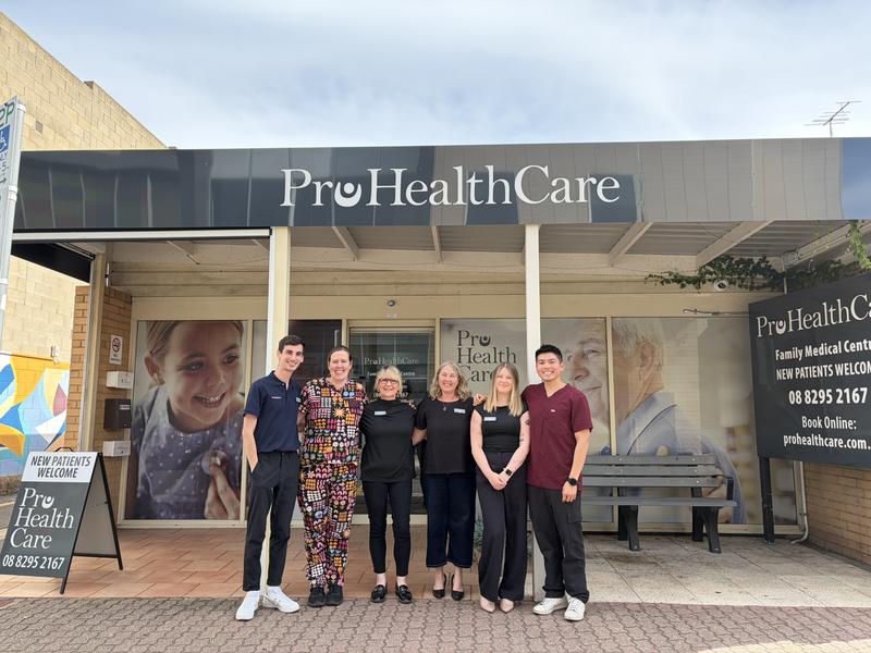 The team at Pro Health Care Glenelg, 1 Rose Street, Glenelg SA 5045